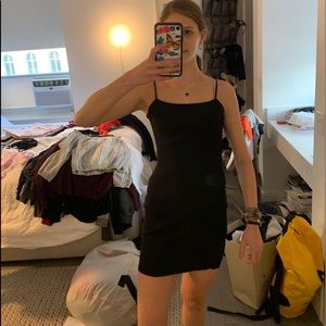 Black mini dress